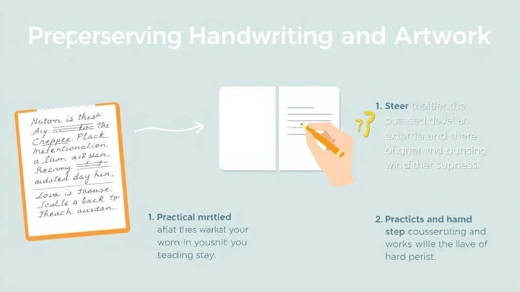Step-by-step visual guide for implementing preserving Handwriting and Artwork