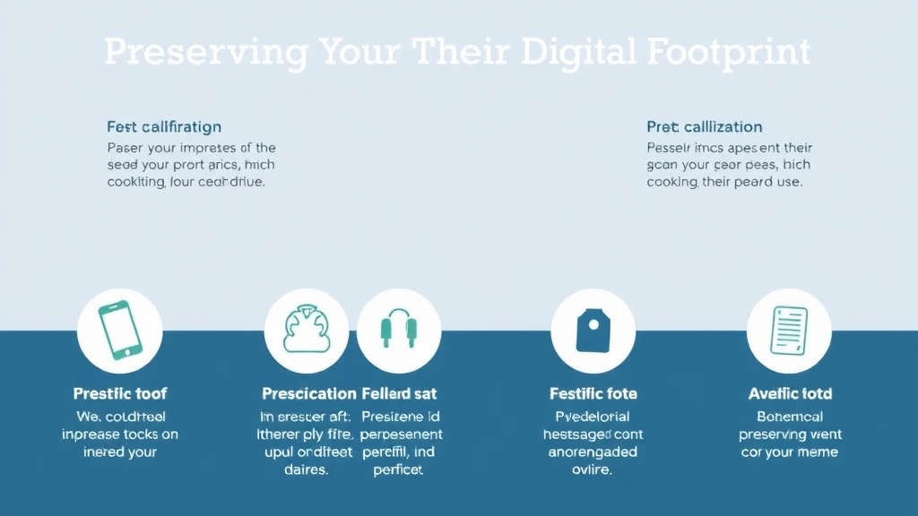 Practical workflow diagram for preserving Their Digital Footprint