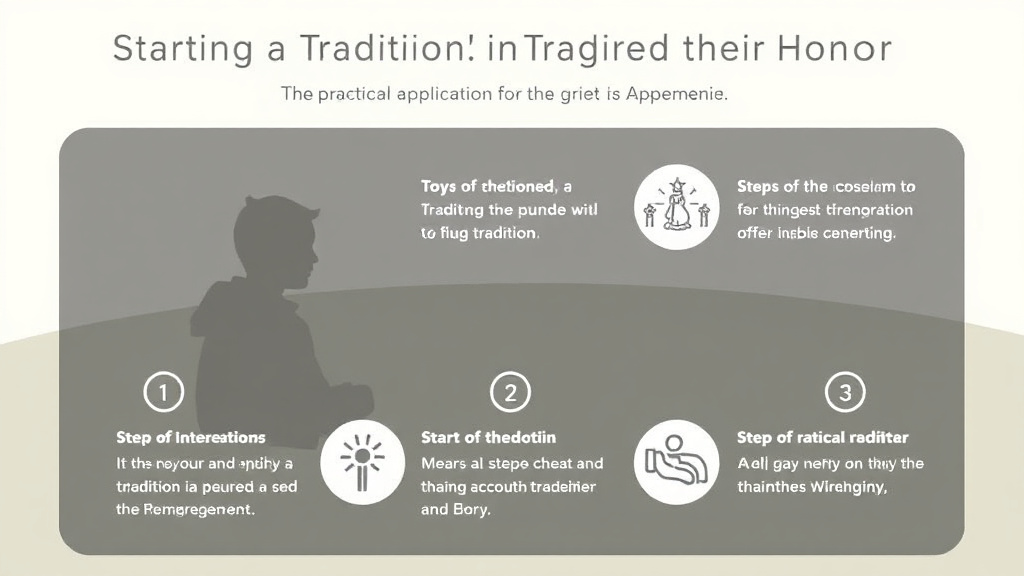 Process flow illustration for putting starting a Tradition in Their Honor into action