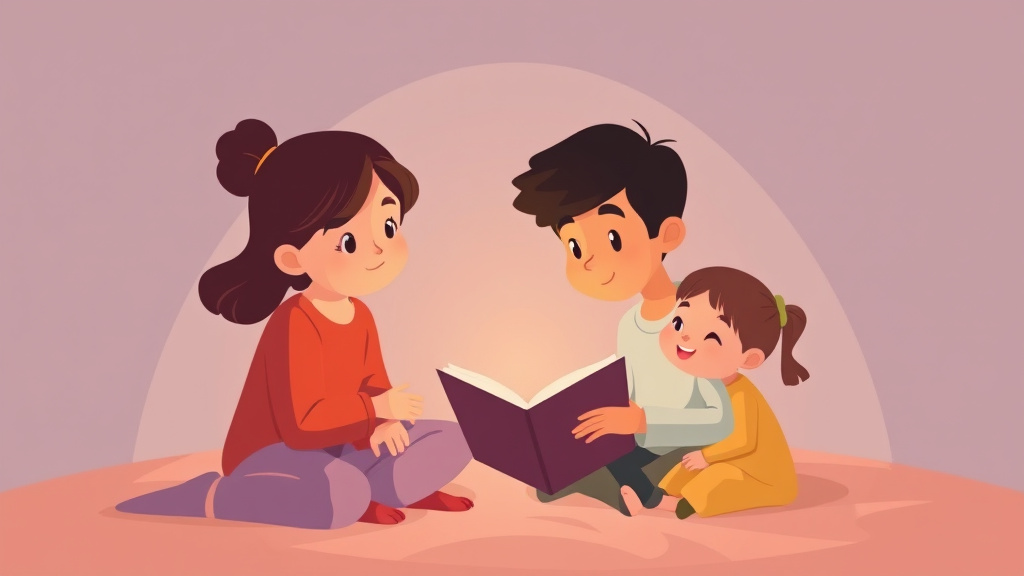 Visual overview of storytelling About the Deceased With Kids with key concepts highlighted