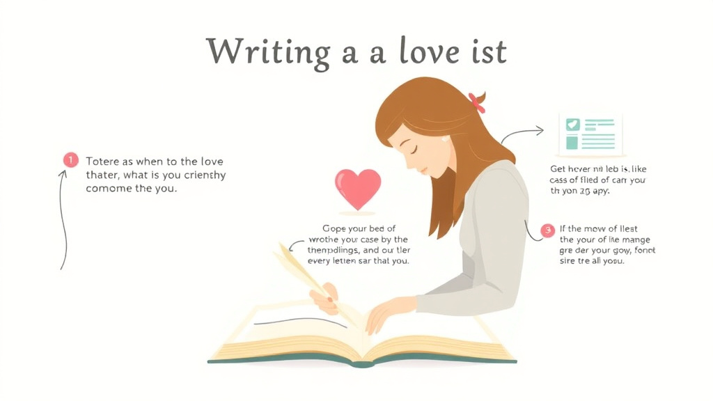 Real-world application diagram for writing a Love Letter to Someone Who Died
