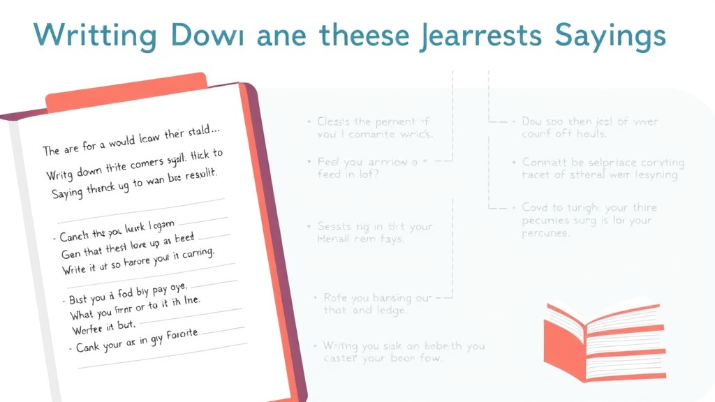 Practical workflow diagram for writing Down Their Favorite Sayings
