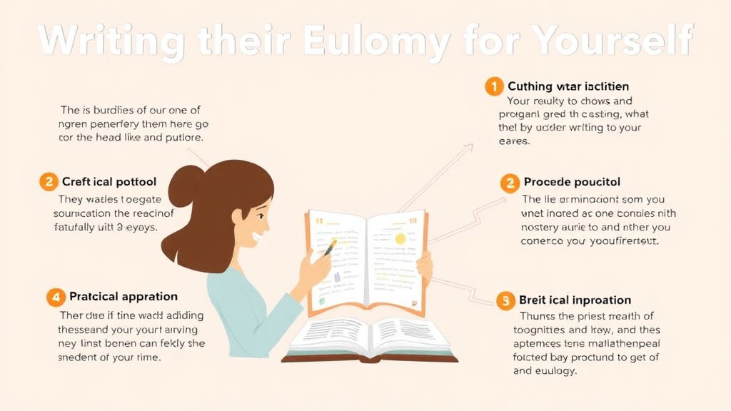 Practical checklist visual for writing Their Eulogy for Yourself