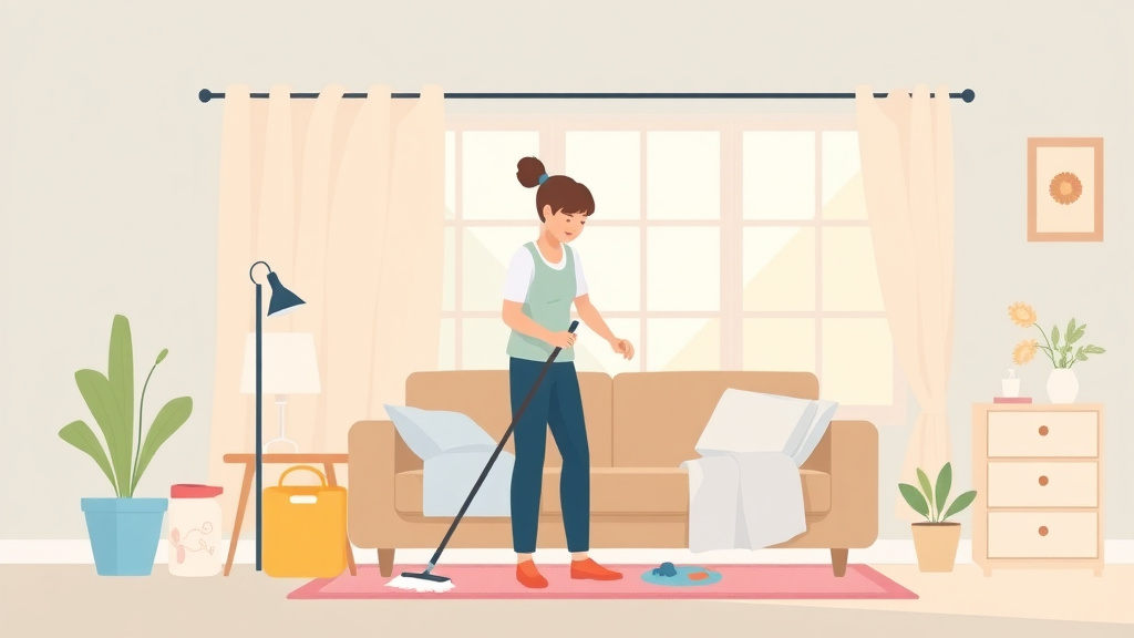 Conceptual diagram showing how cleaning and Household Help for the Bereaved works in practice