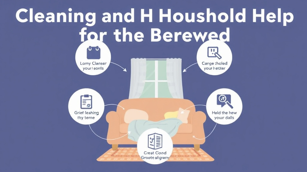 Hands-on guide visualization for cleaning and Household Help for the Bereaved