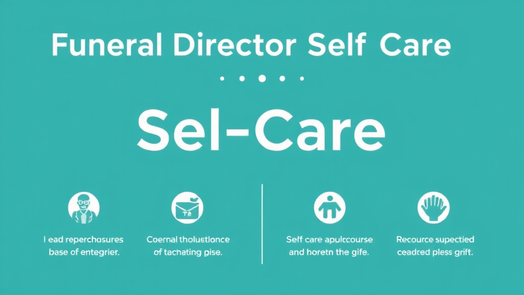 Practical workflow diagram for funeral Director Self Care