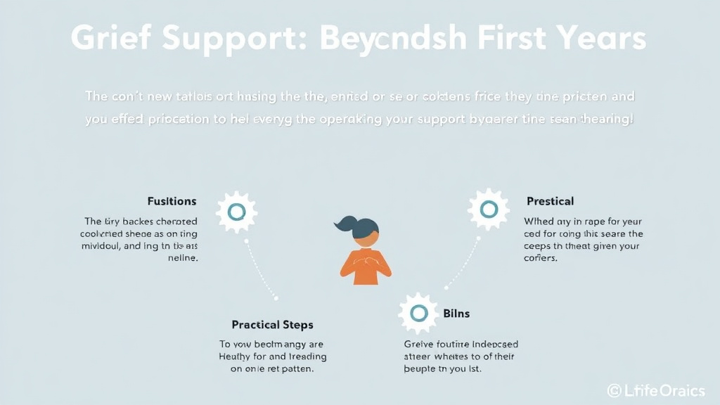 Process flow illustration for putting grief Support Beyond the First Year into action