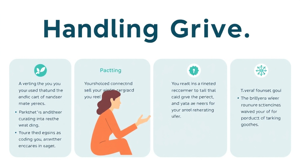 Process flow illustration for putting handling Grief in Client Facing Roles into action