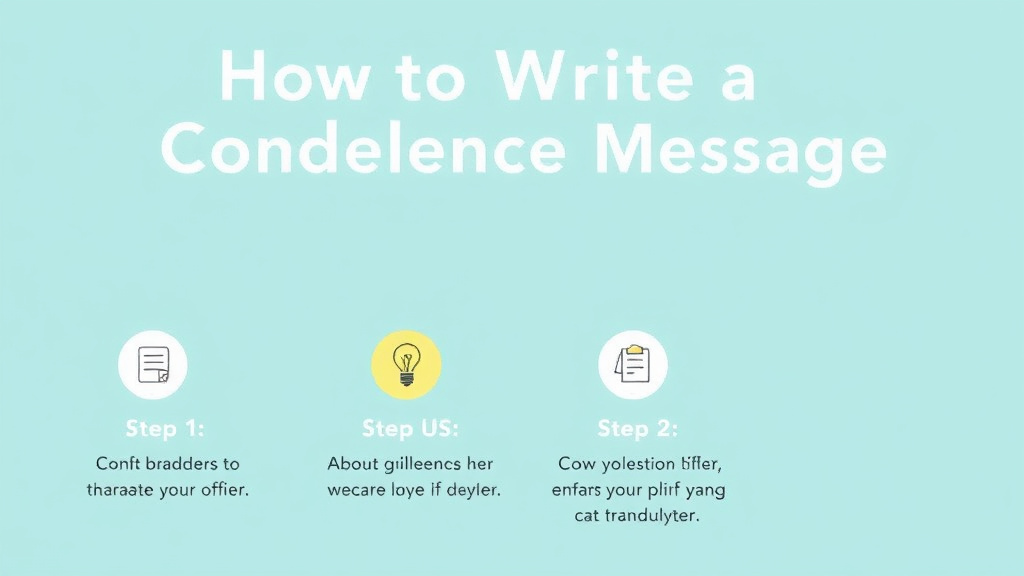 Practical workflow diagram for write a Condolence Message