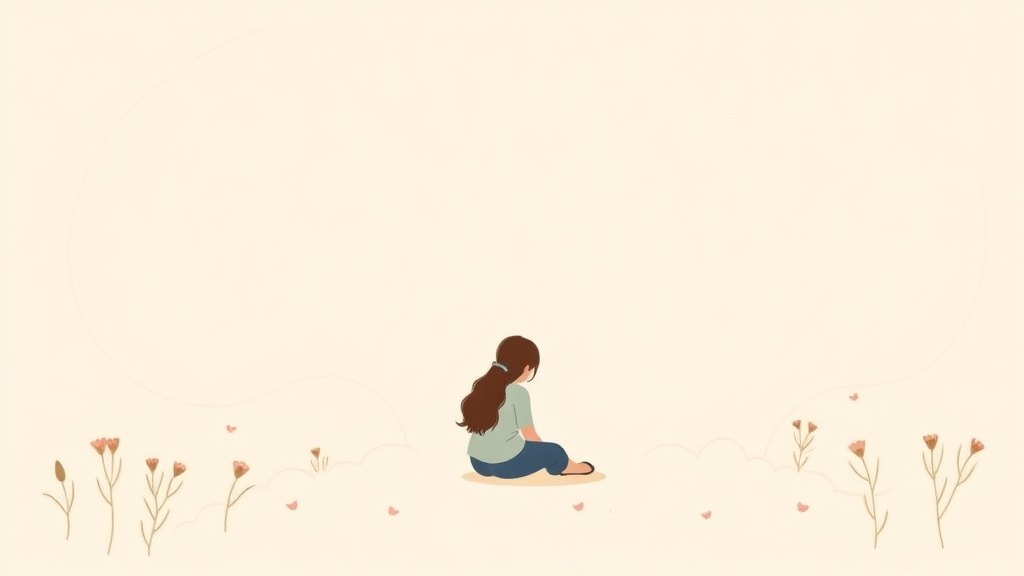 Visual overview of phrases That Actually Help Grieving People with key concepts highlighted