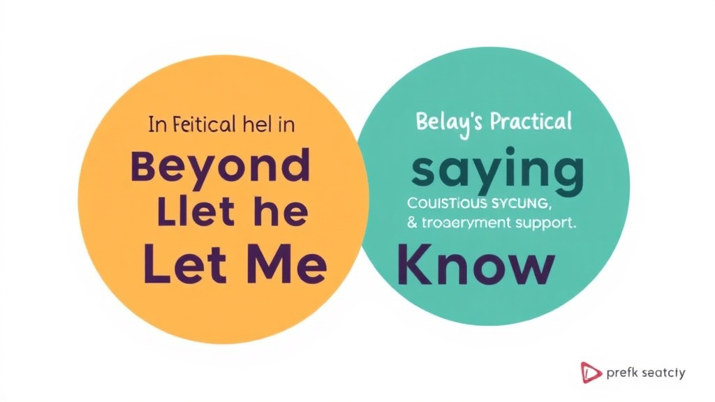 Real-world application diagram for practical Ways to Help Beyond Saying Let Me Know