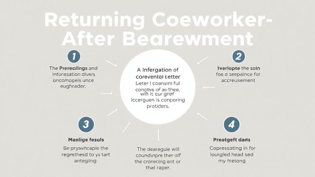 Real-world application diagram for returning Coworker After Bereavement