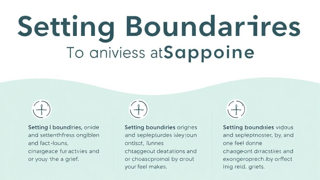 Practical workflow diagram for setting Boundaries as a Grief Supporter