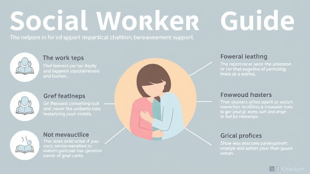 Practical workflow diagram for social Worker Guide to Grief Support