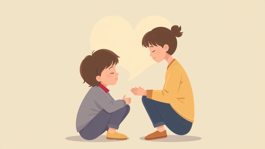 Detailed visual representation of supporting a Grieving Child