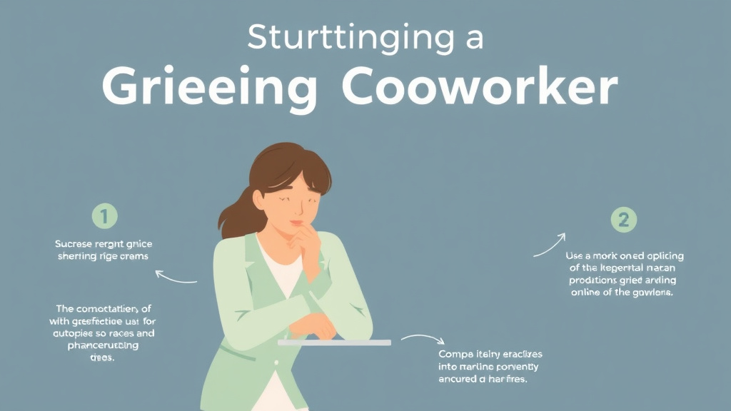 Hands-on guide visualization for supporting a Grieving Coworker
