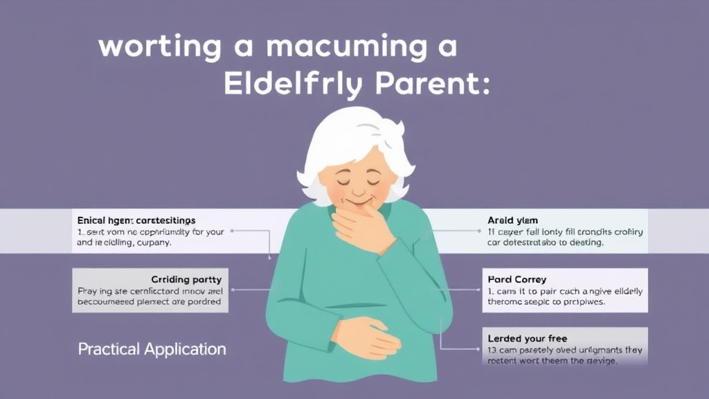 Practical checklist visual for supporting a Grieving Elderly Parent