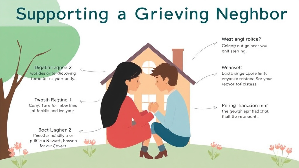 Real-world application diagram for supporting a Grieving Neighbor