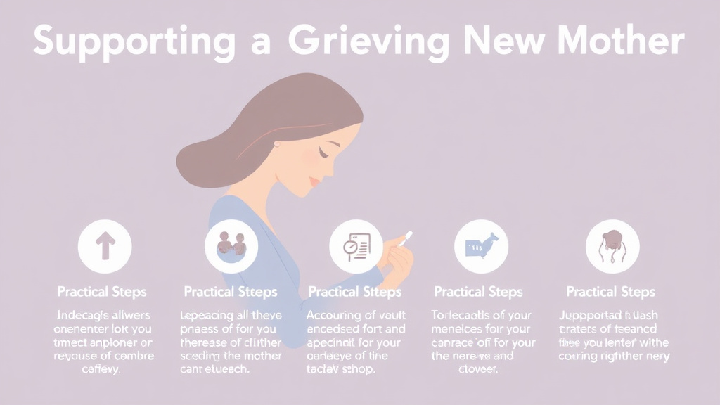 Implementation roadmap for supporting a Grieving New Mother with actionable steps