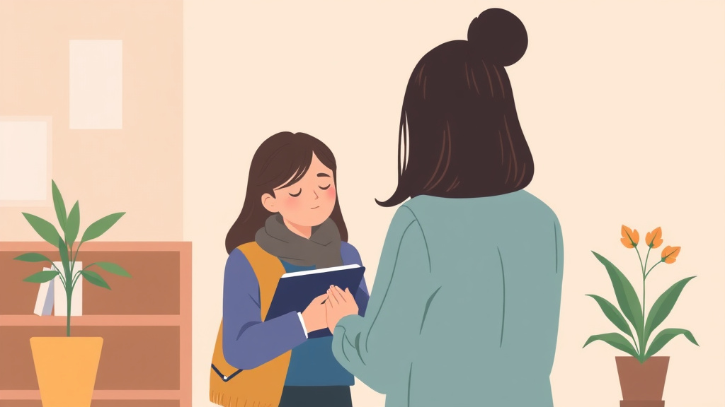 Illustration breaking down the fundamentals of supporting a Grieving Student