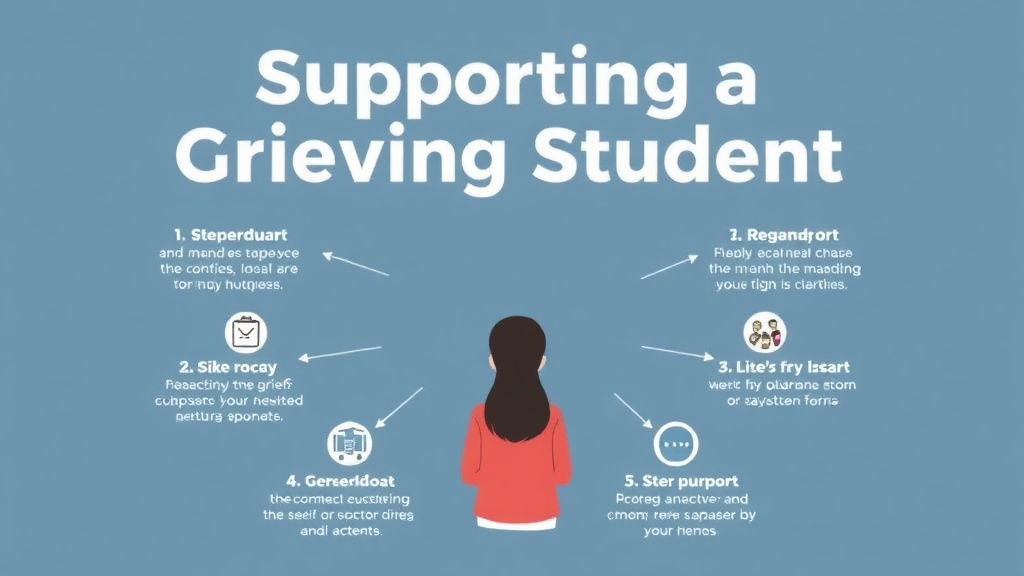 Practical workflow diagram for supporting a Grieving Student