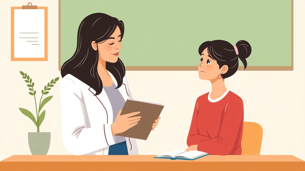 Illustration breaking down the fundamentals of supporting a Grieving Teacher