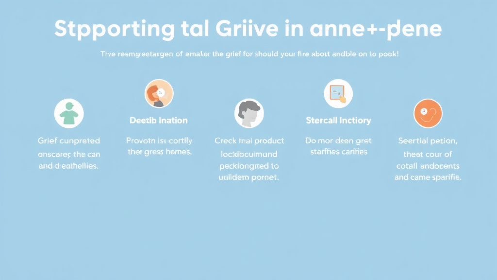 Action-oriented illustration showing how to apply supporting Grief in Non English Speakers