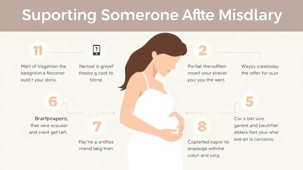 Practical checklist visual for supporting Someone After Miscarriage