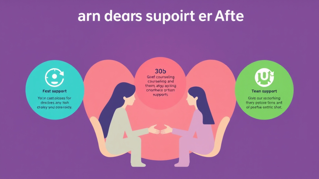 Step-by-step visual guide for implementing team Support After Coworker Death