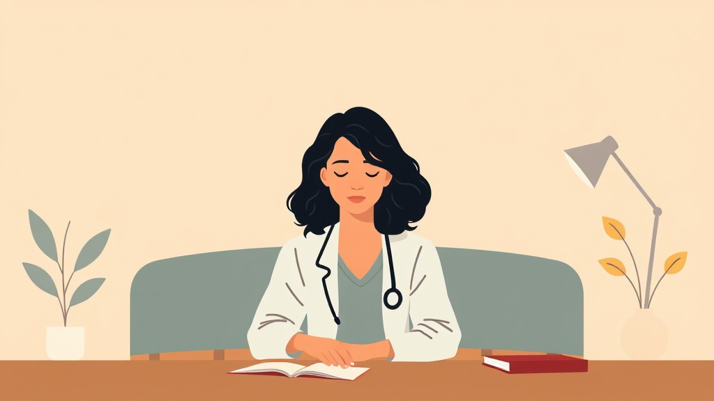 Educational graphic covering the essentials of therapist Burnout From Grief Work