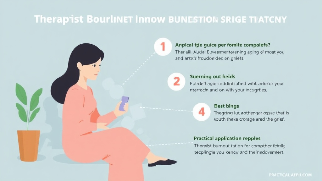 Practical workflow diagram for therapist Burnout From Grief Work