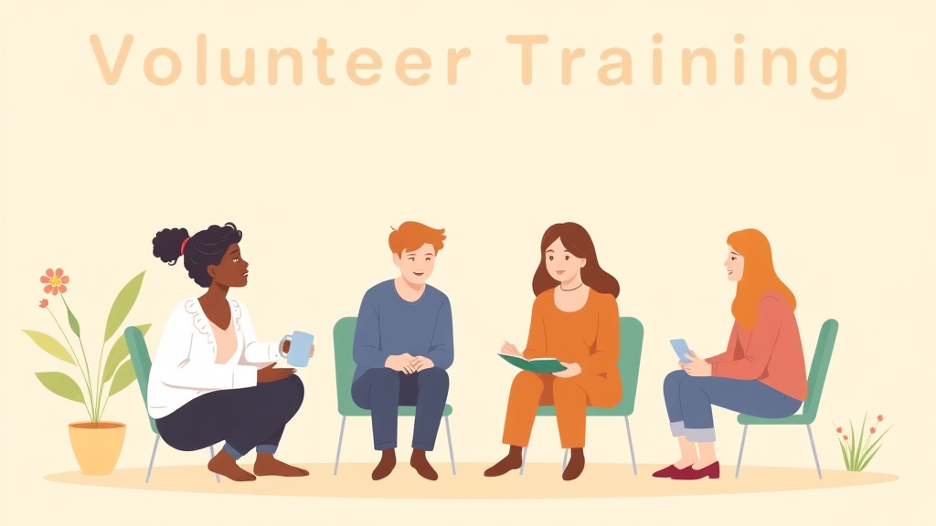 Detailed visual representation of volunteer Training for Grief Organizations
