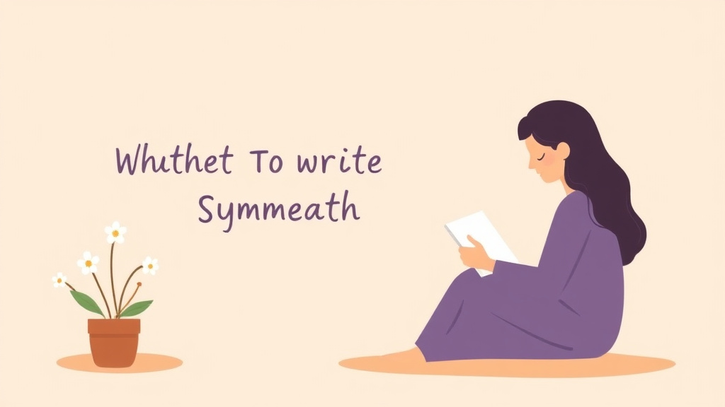 An informative visual explaining what to Write in a Sympathy Card for beginners and professionals