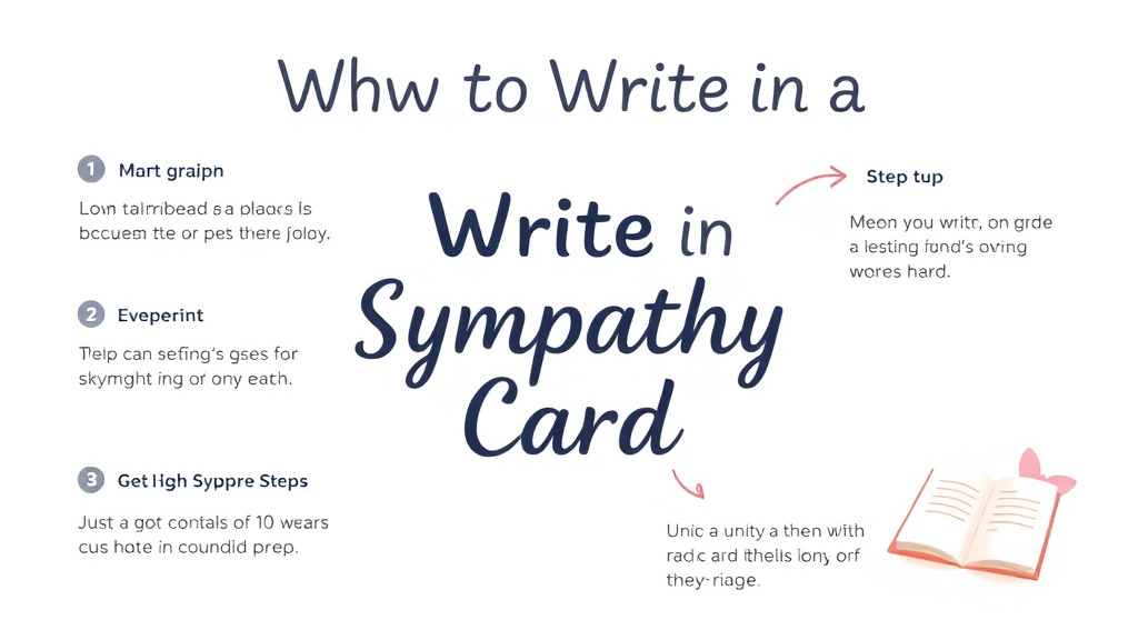 Practical workflow diagram for what to Write in a Sympathy Card