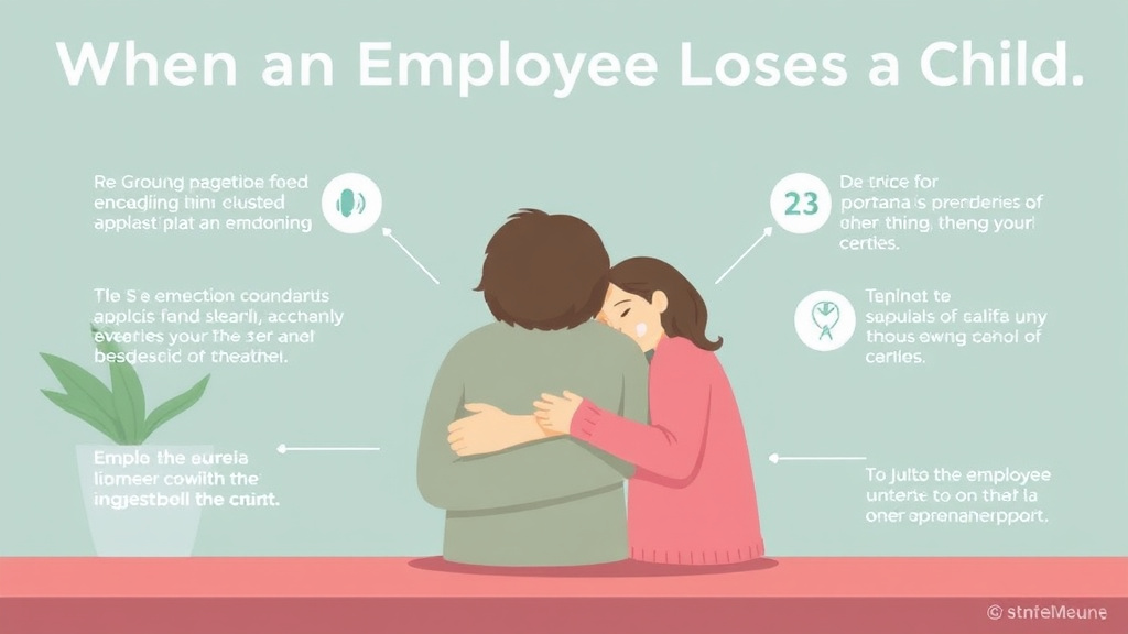 Real-world application diagram for when an Employee Loses a Child