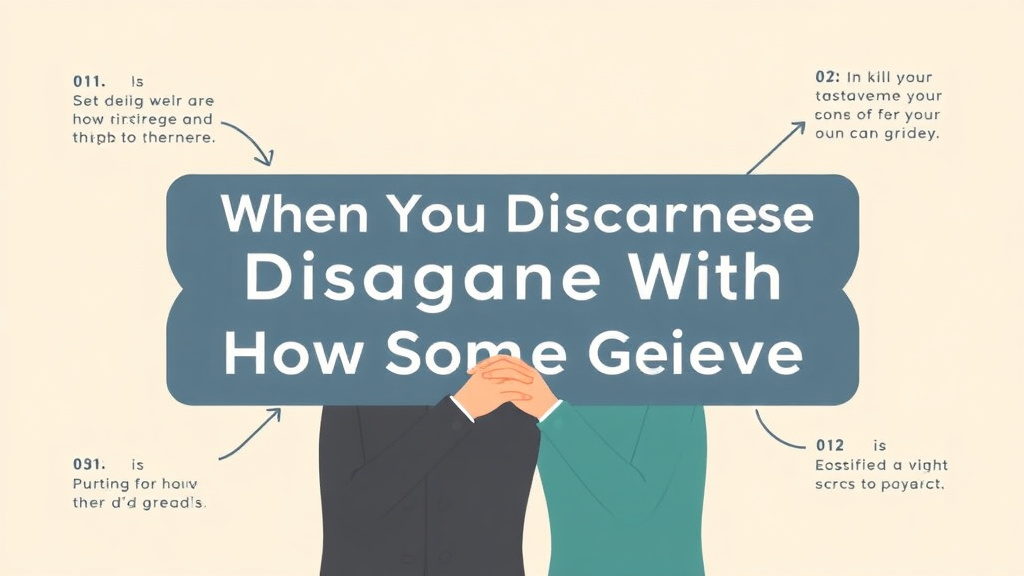 Hands-on guide visualization for when You Disagree With How Someone Grieves