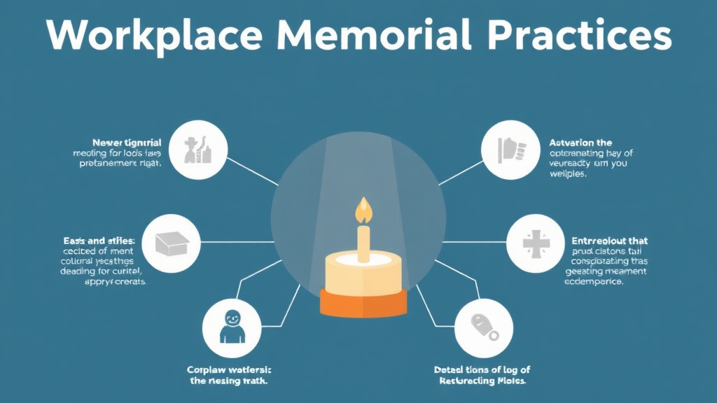 Step-by-step visual guide for implementing workplace Memorial Practices