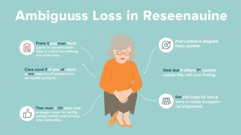 Process flow illustration for putting ambiguous Loss in Dementia Caregiving into action