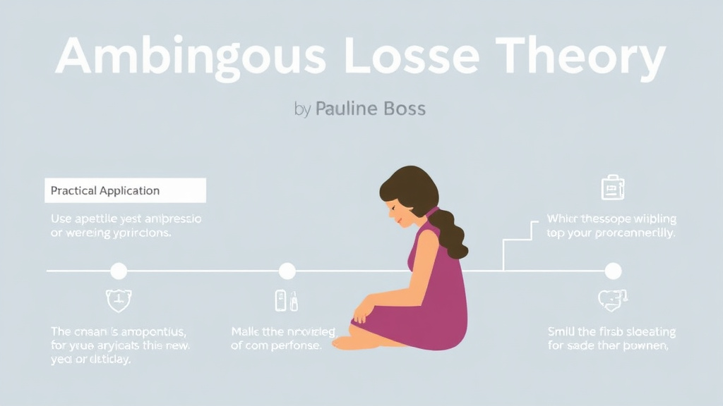 Action-oriented illustration showing how to apply ambiguous Loss Theory by Pauline Boss