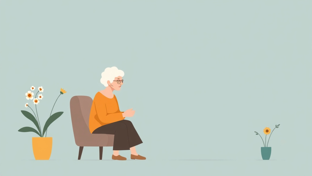A professional illustration depicting anticipatory Grief and Dementia