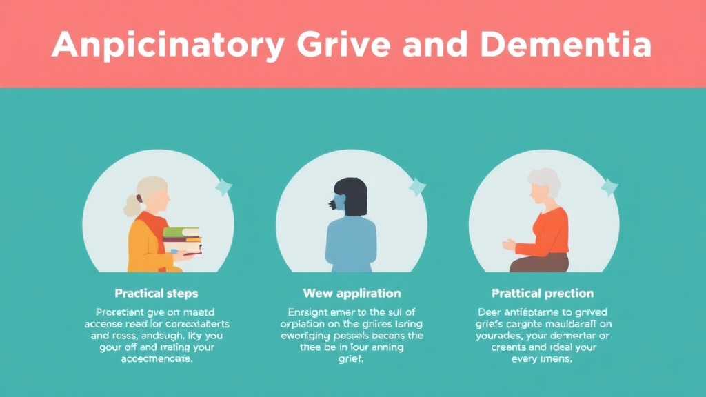 Action-oriented illustration showing how to apply anticipatory Grief and Dementia