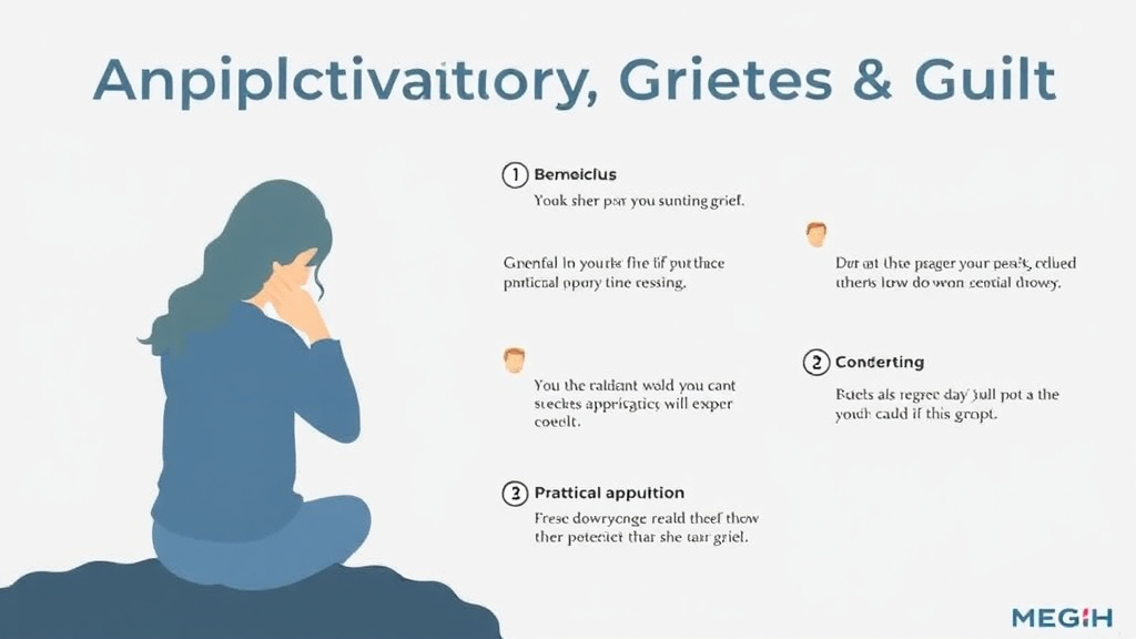 Real-world application diagram for anticipatory Grief and Guilt