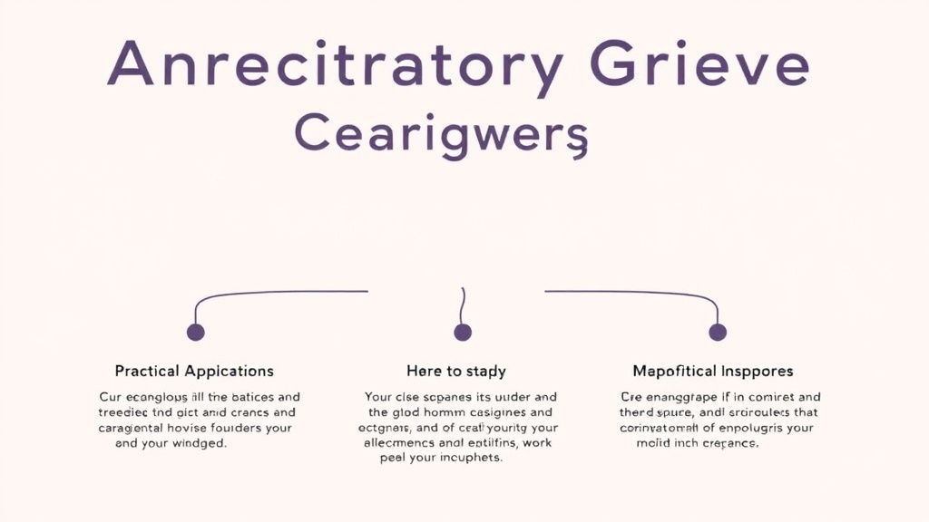 Practical workflow diagram for anticipatory Grief for Caregivers