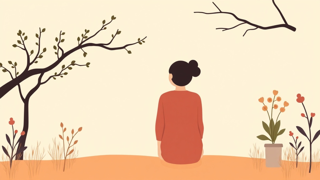 A professional illustration depicting attachment Theory and Grief
