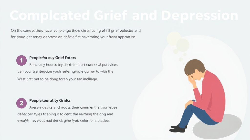 Process flow illustration for putting complicated Grief and Depression into action