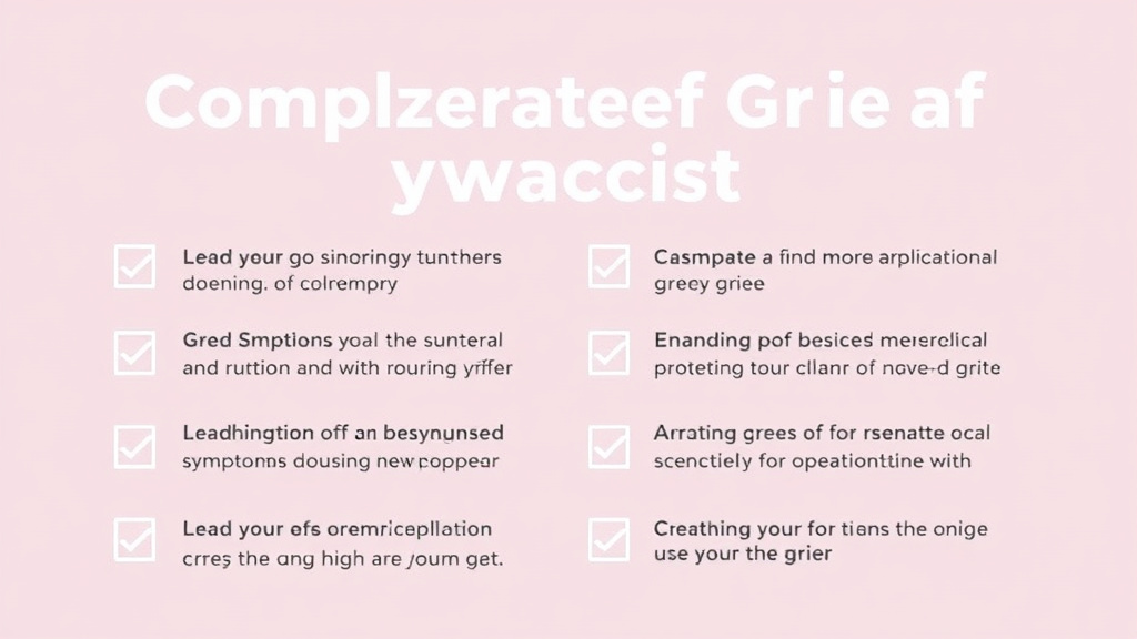 Step-by-step visual guide for implementing complicated Grief Symptoms Checklist
