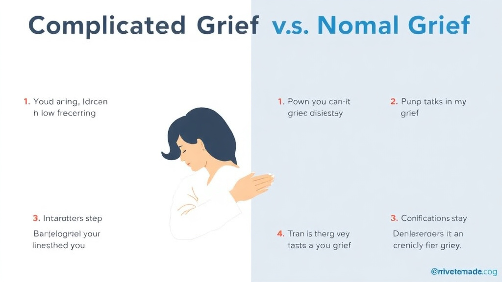 Hands-on guide visualization for complicated Grief vs Normal Grief