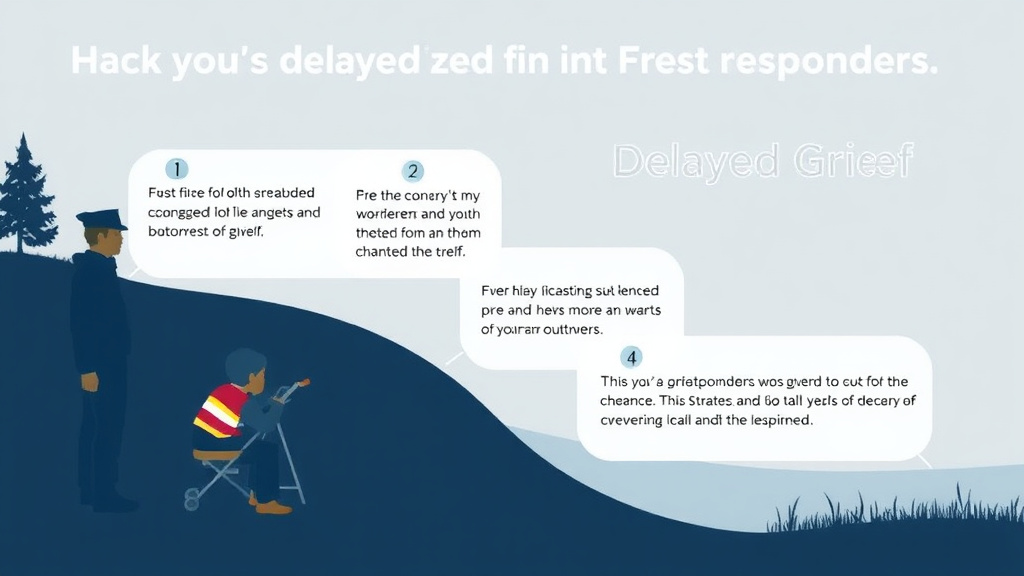 Step-by-step visual guide for implementing delayed Grief in First Responders