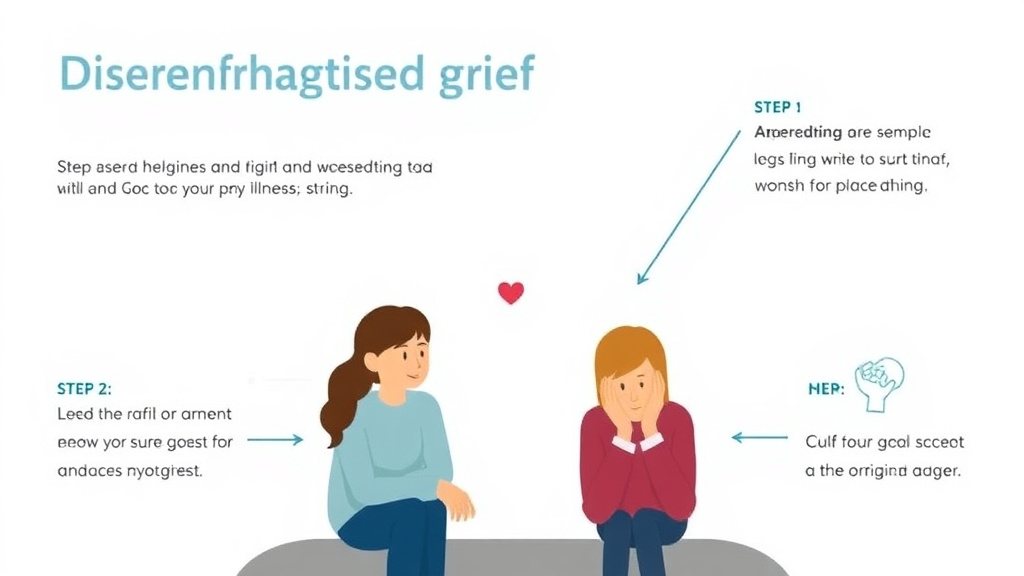 Action-oriented illustration showing how to apply disenfranchised Grief and Mental Illness