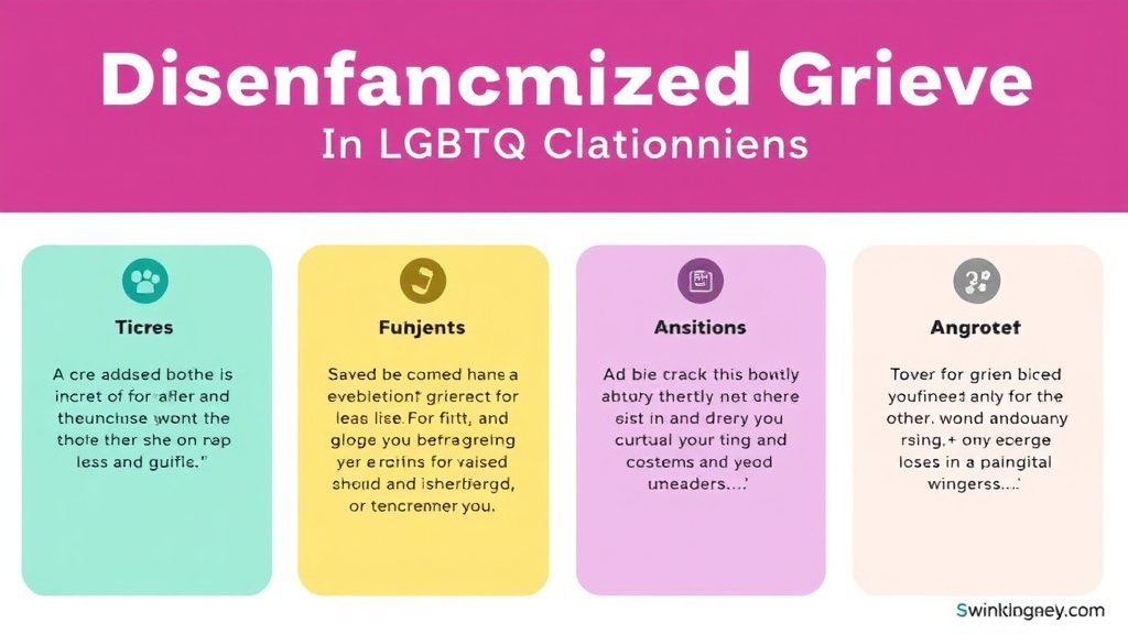 Process flow illustration for putting disenfranchised Grief in Lgbtq Relationships into action